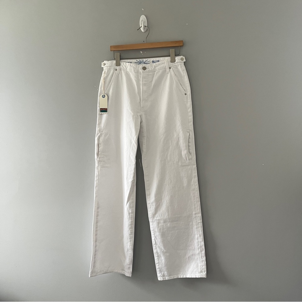 NEW Daily Blue White Hope in Sirocco Jeans Button Fly High Rise Size 29